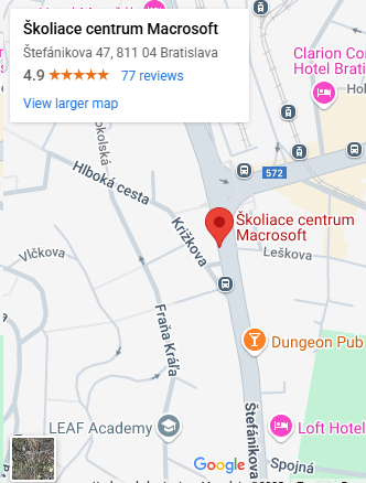 Nájdete nás na mape